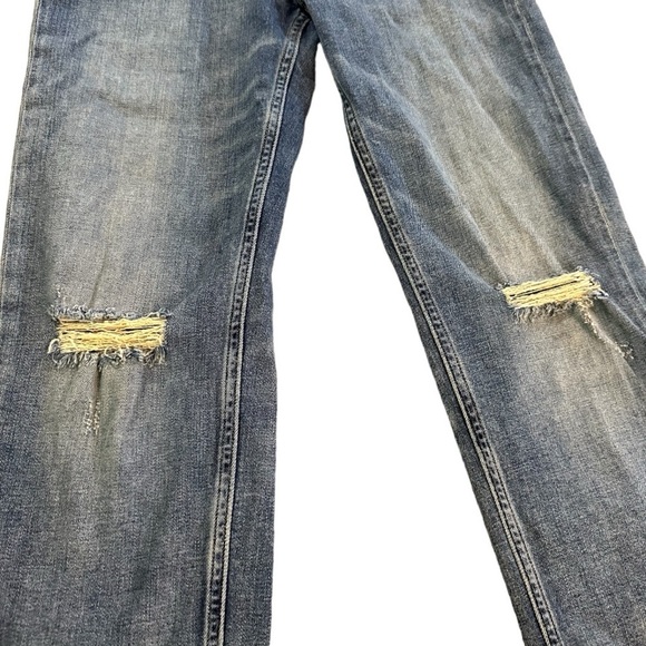 Calvin Klein High Rise Straight Ripped Jeans 2 - Picture 7 of 8